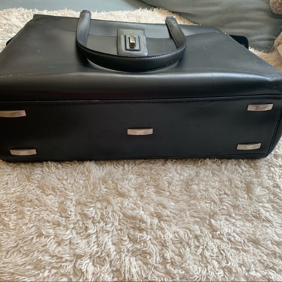 Tumi leather computer bag tote - Picture 7 of 8